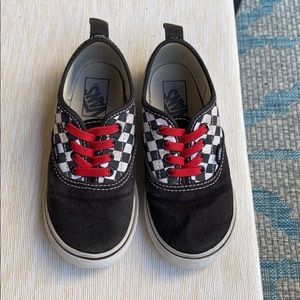 Checkered Vans size 10 Toddler
